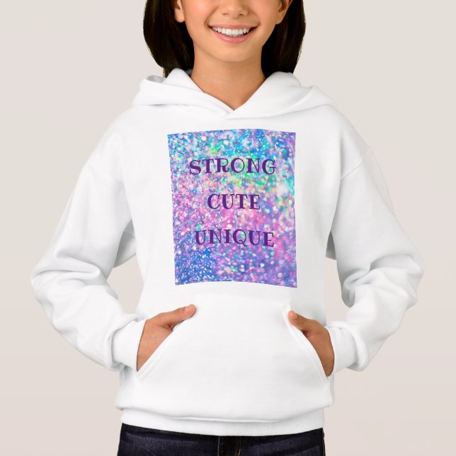 Camiseta Glitter Colorida Moderna Girly (Frente)