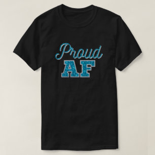 Camiseta Glitter de Teal AF Orgulhoso