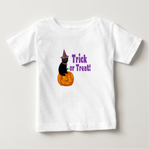 Camiseta Glitter Roxo ou Tratar Bebê