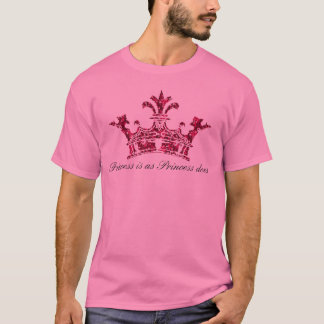 Camiseta glitterimage23, princesa é como a princesa faz
