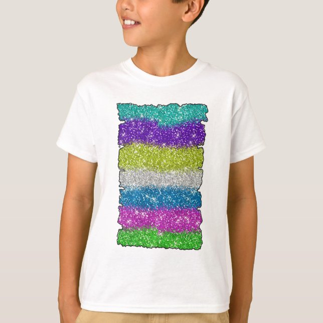 Camiseta Glitters Arco-Íris (Frente)
