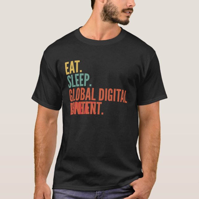 Camiseta Global Dig de Suspensão Global por Cripto de Conte (Frente)