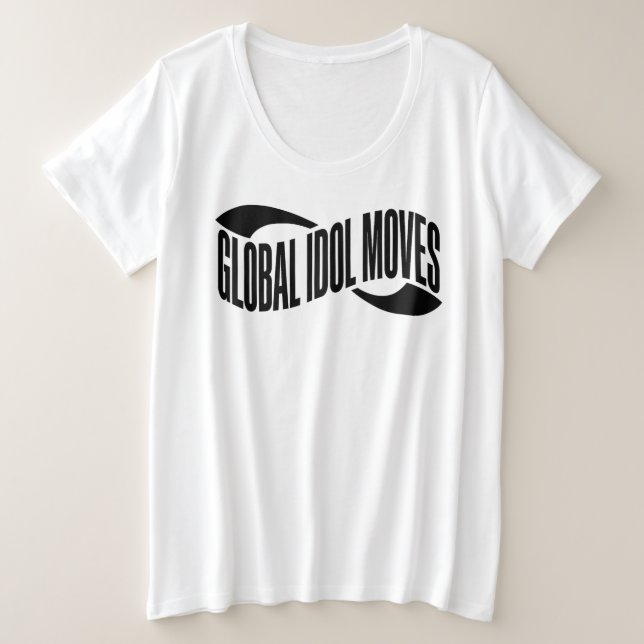 Camiseta Global Idol Moves Typography (Frente do Design)