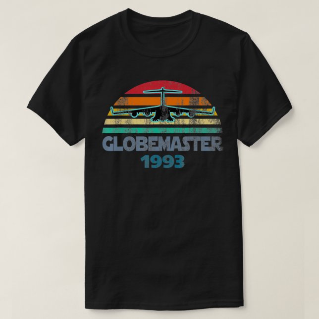 Camiseta Globemaster III Vintage - Carroça de Combate Solar (Frente do Design)