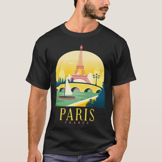 Camiseta Globetrotters em Paris escuro (Frente)