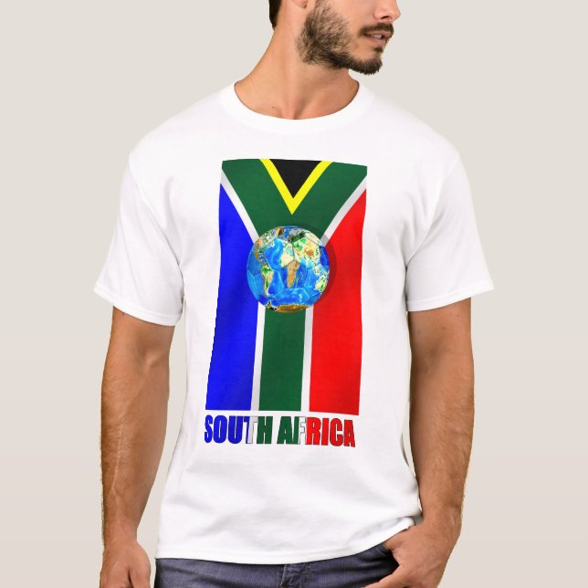 Camiseta Globo da bola de futebol de África do Sul do (Frente)