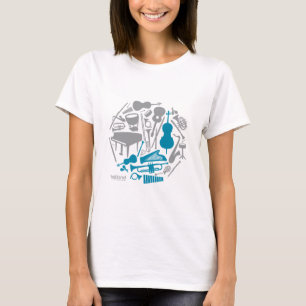 Camiseta Globo da música - mulheres