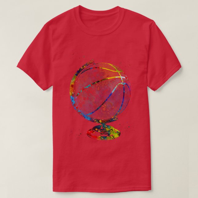 Camiseta Globo de Basquete 4 (Frente do Design)
