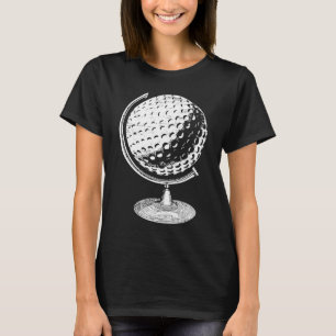 Camiseta Globo De Golfe Em Golfe