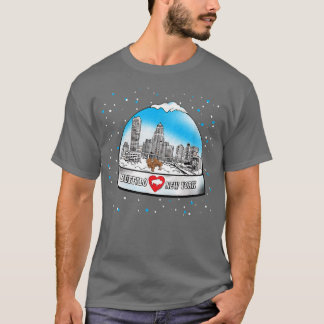 Camiseta Globo de neve BUFFALO NY 716 Nova York ama Winte B