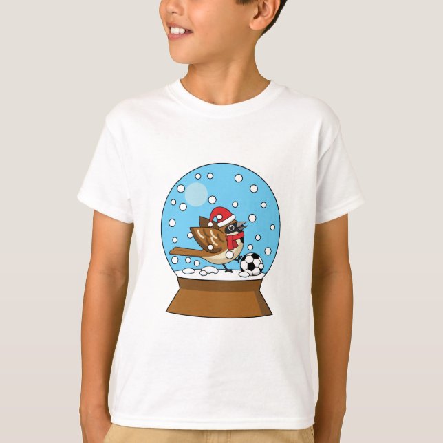 Camiseta Globo de Neve com Jogador de Esparto Bonito (Frente)