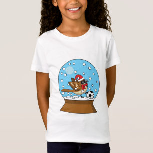 Camiseta Globo de Neve com Jogador de Esparto Bonito
