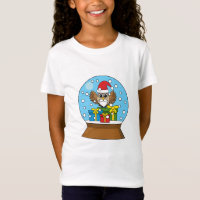 Globo de Neve com Santa Claus Owl