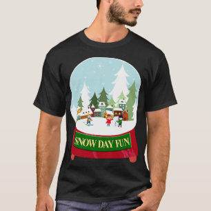 Camiseta Globo de Neve Divertida
