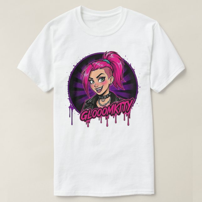Camiseta Gloomkitty Básico (Frente do Design)