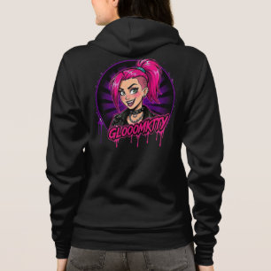 Camiseta Gloomkitty com zíper