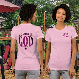 Camiseta Glória a Deus cristão