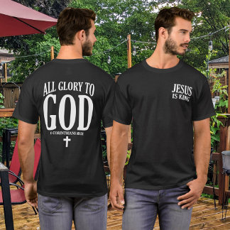Camiseta Glória a Deus cristão