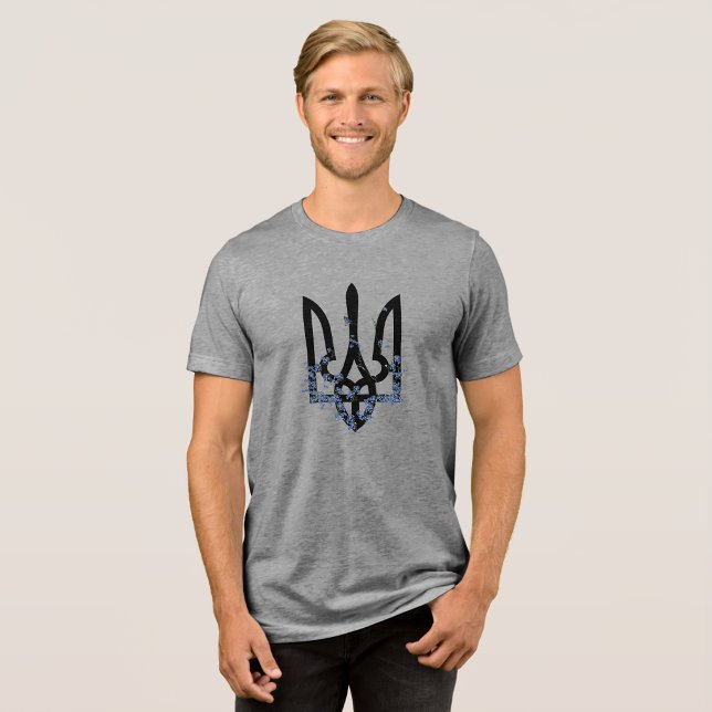 Camiseta Glória aos Heróis. UCRÂNIA. Tridente.  (Criador carregado)