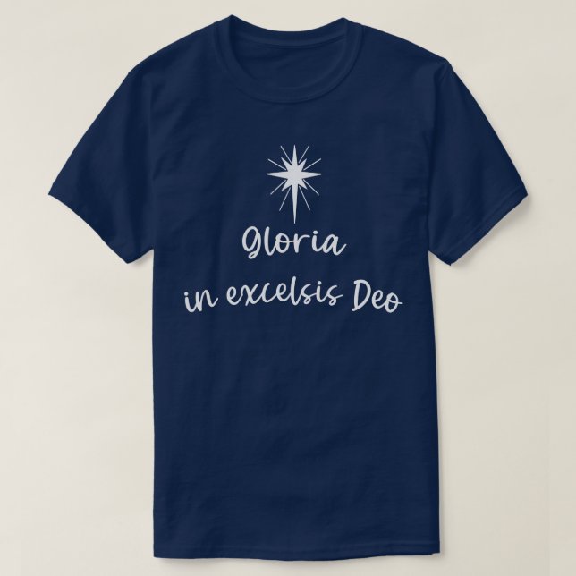 CAMISETA GLÓRIA EM EXCELSIS DEO (Frente do Design)