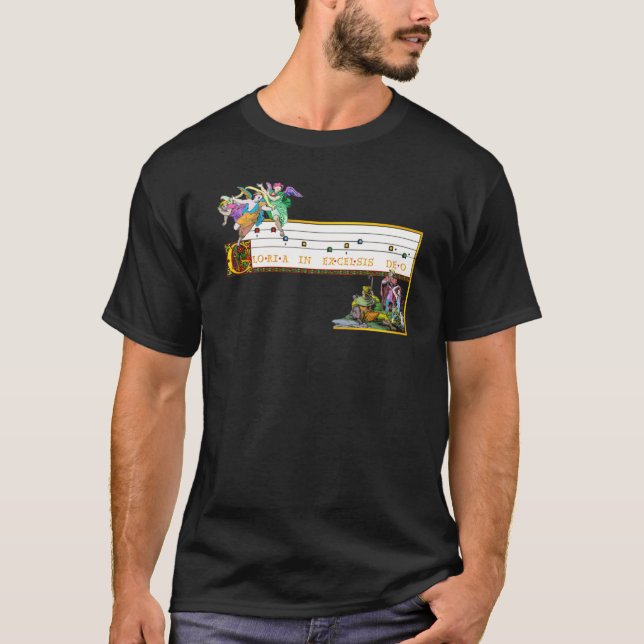 Camiseta Gloria em Excelsis Deo Glória a Deus no Mais Alto (Frente)