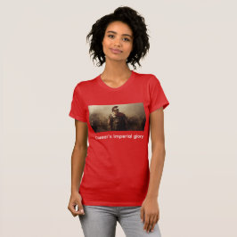 Camiseta Glória imperial de César vermelha