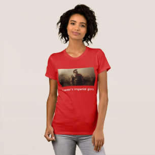 Camiseta Glória imperial de César vermelha