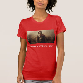 Camiseta Glória imperial de César vermelha