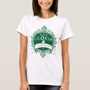 Camiseta Gloria in Excelsis Deo Frase Latina Católica