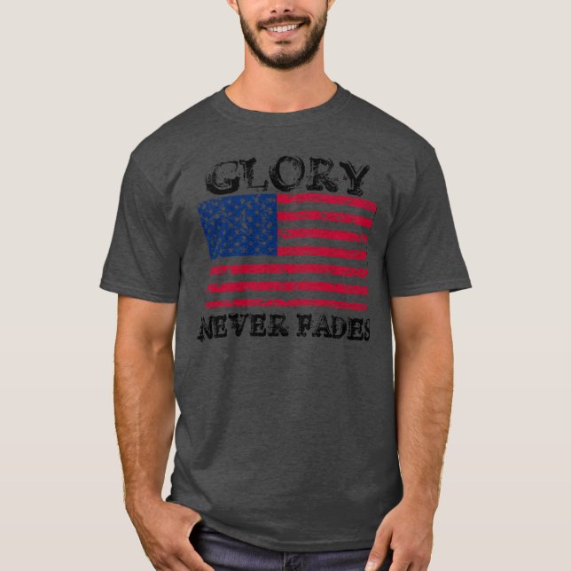 Camiseta Glória Patriótica Nunca Desaparece (Frente)