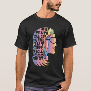 Camiseta Gloria Steinem Feminista Icon Slogan Verdade Te De