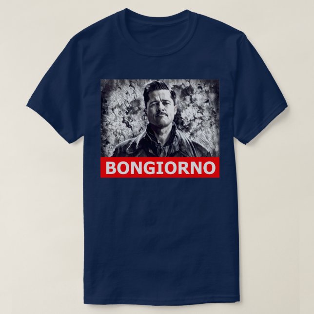 Camiseta Glorioso Basterds Aldo Raine (Frente do Design)