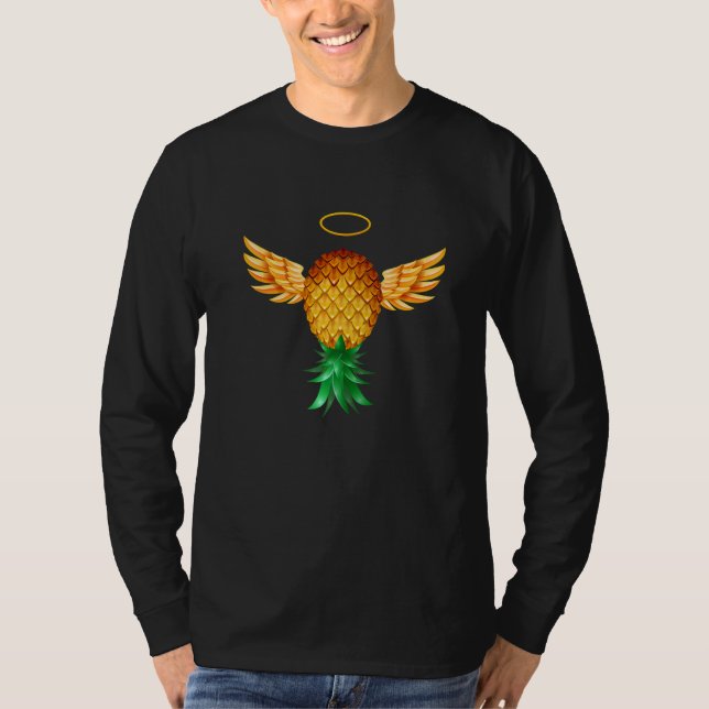 Camiseta Glory Angel Wings Swinger Para Baixo Pineapple Ha (Frente)