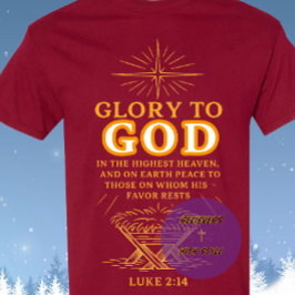 Camiseta Glory to GOD - Christmas