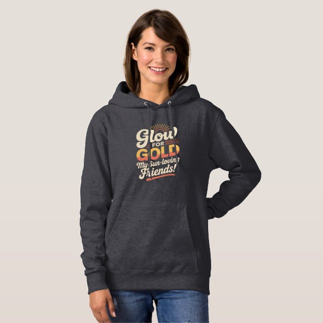 Camiseta  Glow for Gold Retro Sun (Frente Completa)