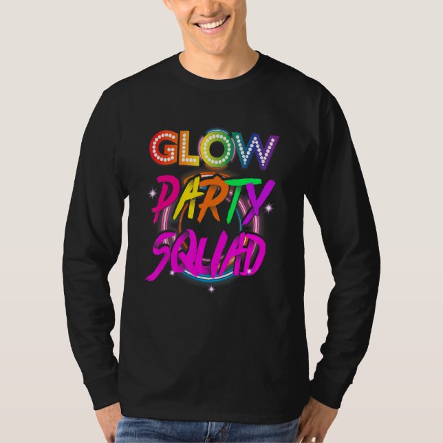 Camiseta Glow Party Squad Paint Splatter Effect Glow Party (Frente)