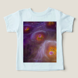 Camiseta Glowing Cellular Network Abstract Art