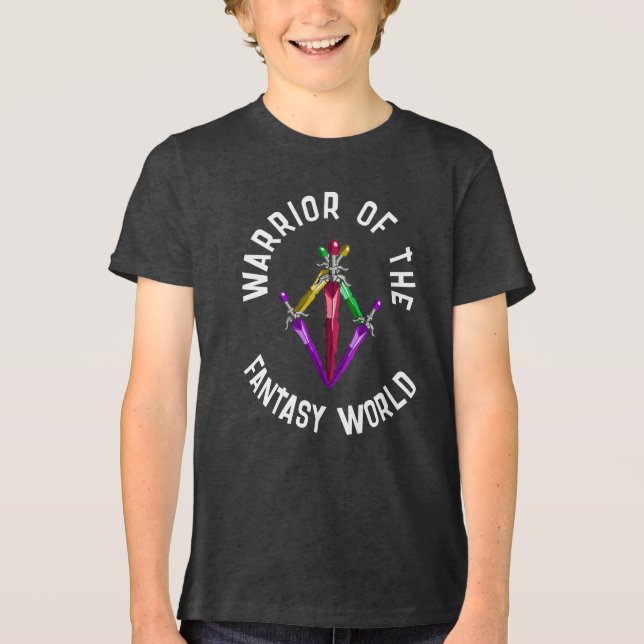 Camiseta Glowing Fantasy Energy Sword Kids (Frente)