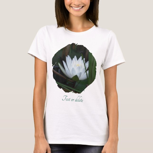 Camiseta Glowing Lotus Water Lily Floral Personalized (Frente)