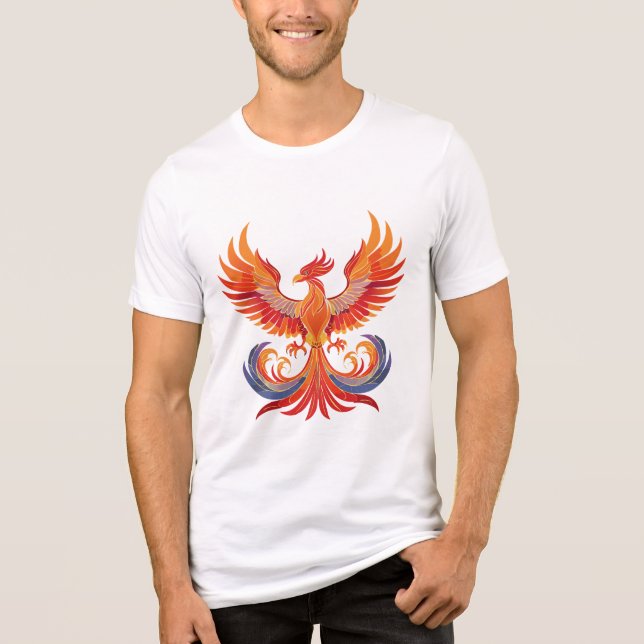 Camiseta Glowing mythological Fantasy Phoenix Bird (Frente)