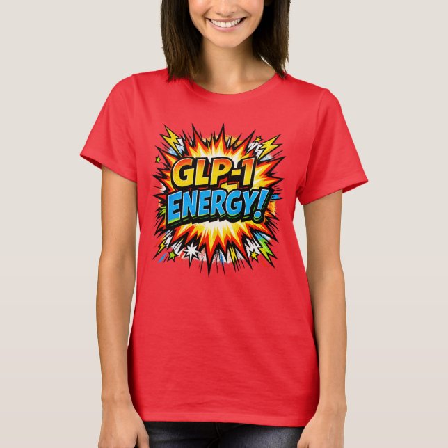 Camiseta GLP-1 Energia Comic Pop Art (Frente)