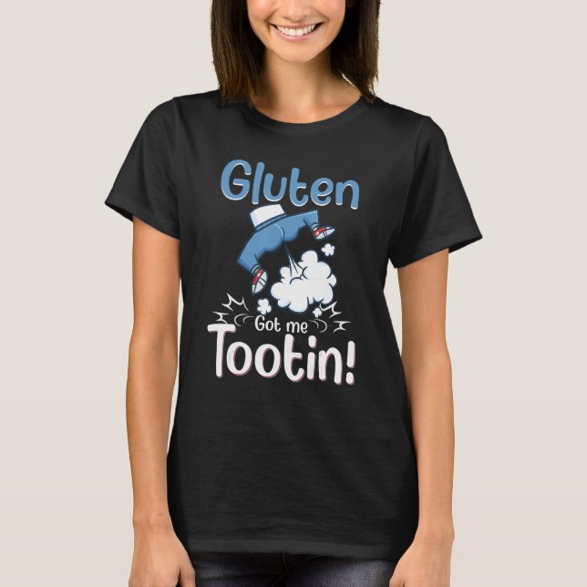 Camiseta Gluten Alergia Doença Celular Gluten Me Trouxe Too (Frente)