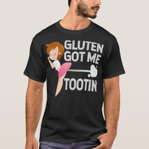 Camiseta GLUTEN FEZ-ME TOOTIN Gluten Diet Gassy Fart