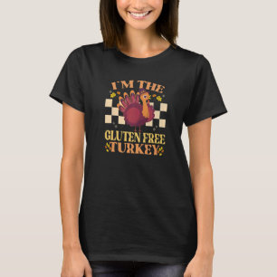 Camiseta Gluten Free Turkey Matando Ação de Graças F
