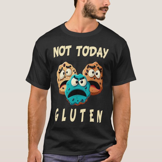 Camiseta Gluten Livre Hoje Não Gluten Celien Aller (Frente)