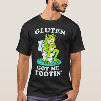 Camiseta Gluten Me Fez Tootin Sapo Gluten Intolerante