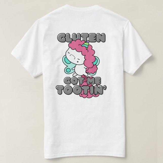 Camiseta Gluten Me Trouxe Tootin - Doença Celular (Verso do Design)