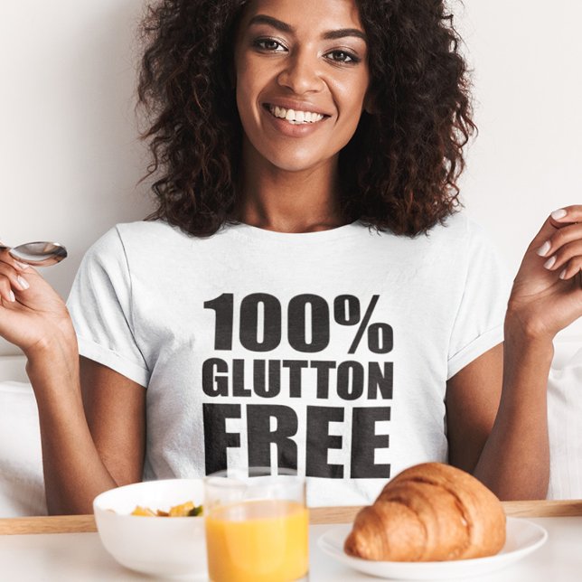 Camiseta Glutton Free Diet Humor (Criador carregado)