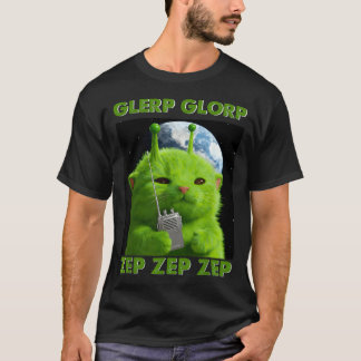 Camiseta Gnarp Cat Silly Alien Cat Meme Brainrot Meme Funny