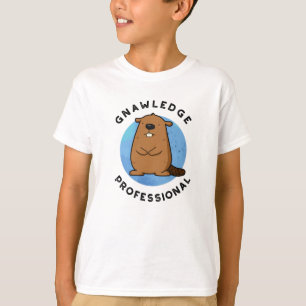 Camiseta Gnawledge Professional Funny Beaver Pun